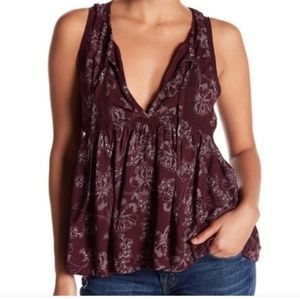 Melrose and market floral tank top